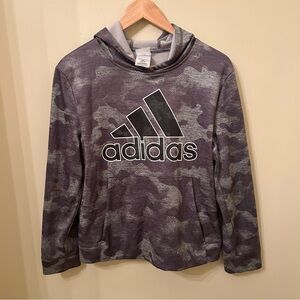 Adidas Kids Gray Hoodie Size L (14-16)